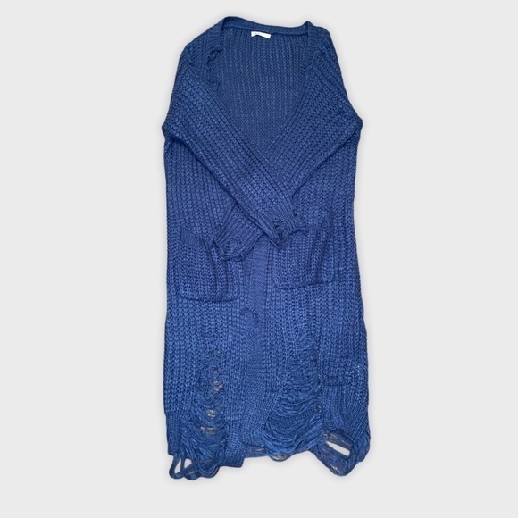 Cardigan. Blue distressed. OSFM - Picture 1 of 1
